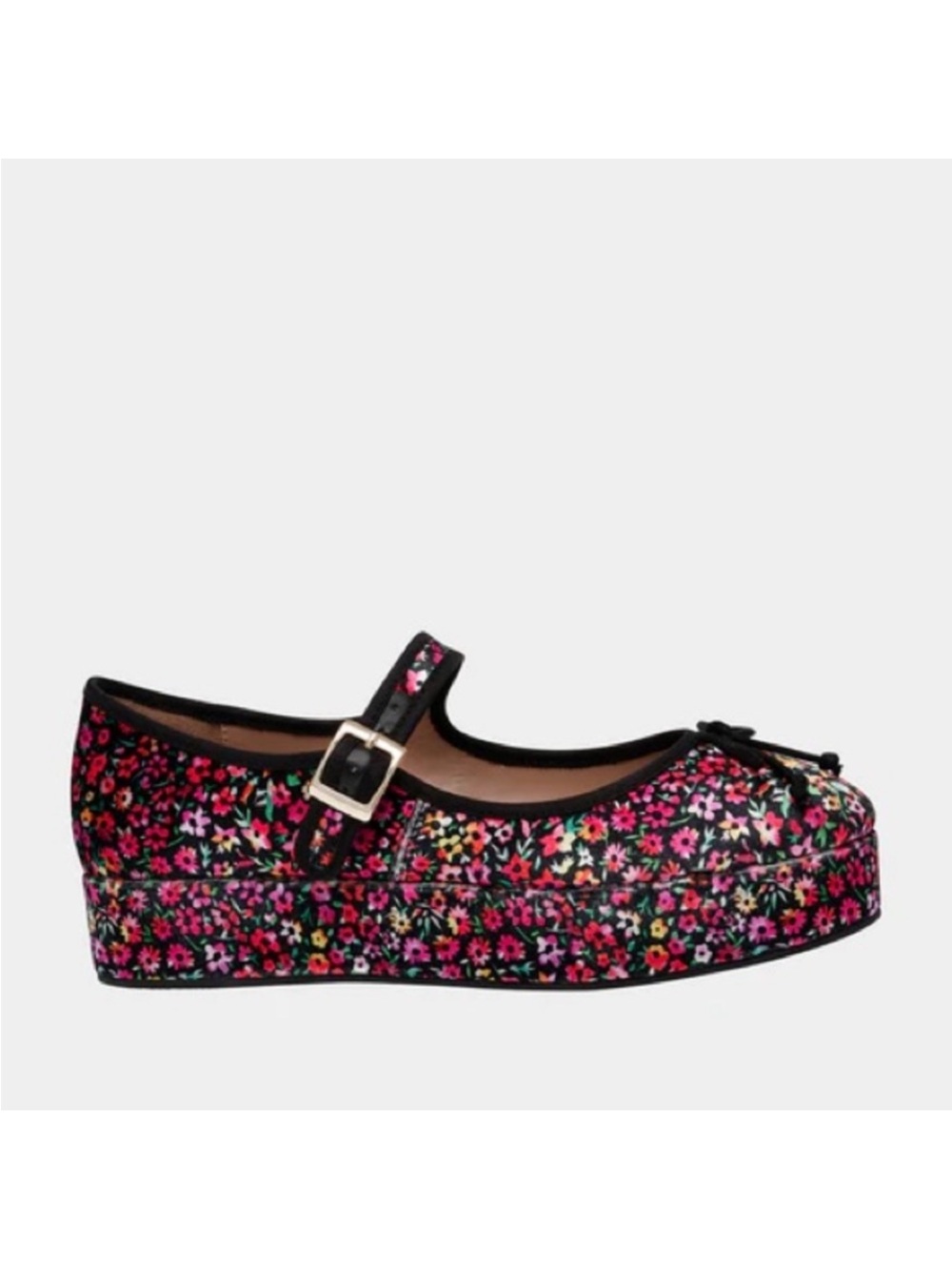 🌸BETSEY JOHNSON🌸FLIRAL VELVET MARY JANE🌸NWOT!!!